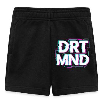T-shirt glitch de Dortmund, sweat à capuche, casquette - Short Bébé - noir - Devant