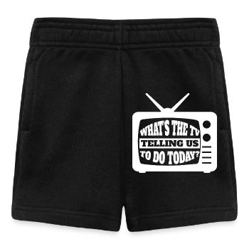 What's The TV Telling Us To Do Today - Media TV In - Baby Shorts - black - Front