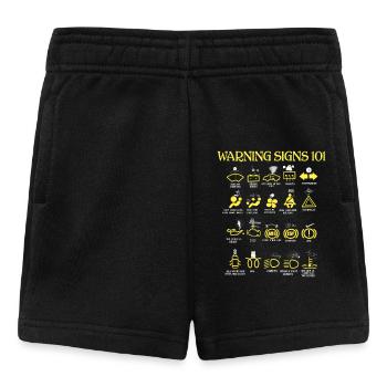 Warnschilder für Autos - Baby Shorts - Schwarz - Vorne