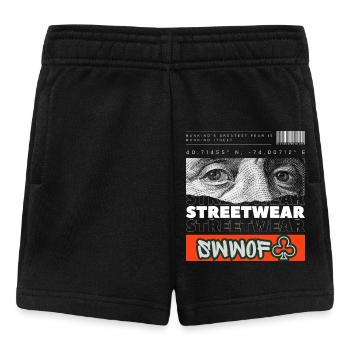 Collage Streetwear Traumatisme Humanité - Short Bébé - noir - Devant