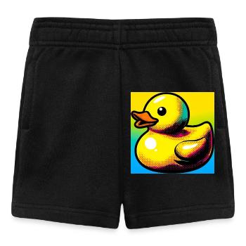 Ente Ente Ente Ente Ente - Baby Shorts - Schwarz - Vorne