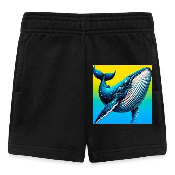 whale - Baby Shorts - black - Front