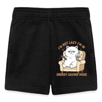 Ich bin nicht faul—Energiesparmodus Katze - Baby Shorts - Schwarz - Vorne