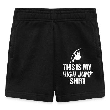 Das ist mein Hochsprung-Stabhochsprung-Athlet - Baby Shorts - Schwarz - Vorne