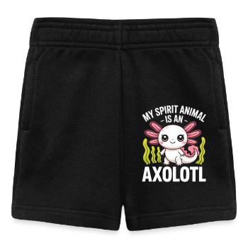Mein Geist-Axolotl - Baby Shorts - Schwarz - Vorne