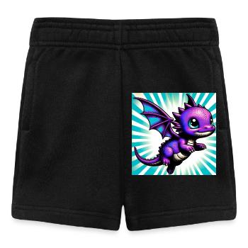 Drache - Baby Shorts - Schwarz - Vorne