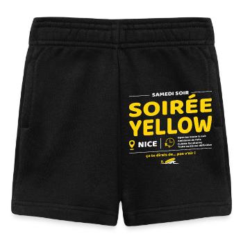 Soirée Yellow ! Soirées culte de Brice - Short Bébé - noir - Devant