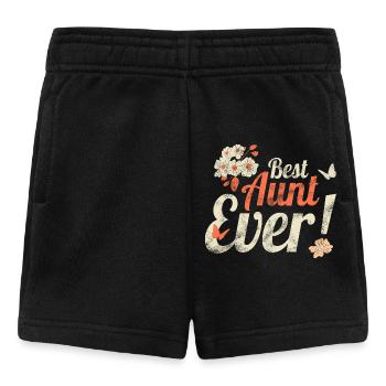 Tante Design Meilleur cadeau vintage de tous les temps - Short Bébé - noir - Devant