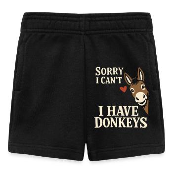 Esel-liebhaber Esel Lustiger Esel Bauernhoftier - Baby Shorts - Schwarz - Vorne