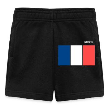 Rugby French Flag - Baby Shorts - black - Front
