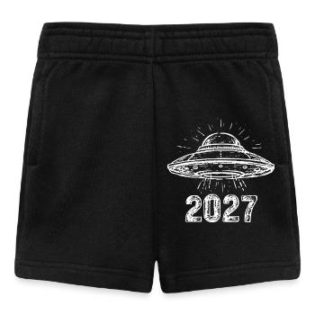 Spaceship white - Baby Shorts - black - Front