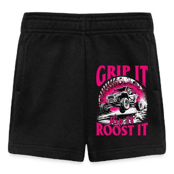 UTV Off Road Girl Woman 4 Wheeler Side by side - Baby Shorts - Schwarz - Vorne
