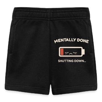 mentally done - Short Bébé - noir - Devant