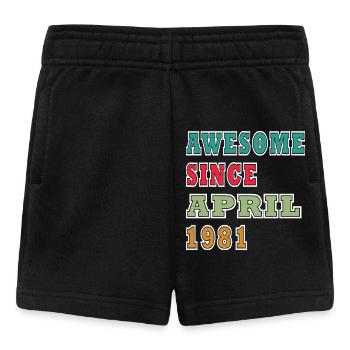 Großartig seit April 1981 - Baby Shorts - Schwarz - Vorne