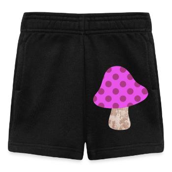 Motif de points champignons Points Points Roses Bonheur de la chambre de bébé - Short Bébé - noir - Devant