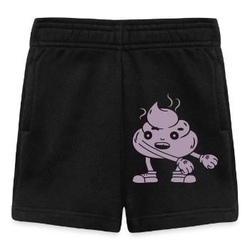 Danse drôle de tas de caca - Short Bébé - noir - Devant