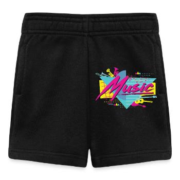 Neon Musik Retro Vibe - Baby Shorts - Schwarz - Vorne
