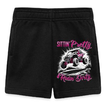 UTV Off Road Girl Woman 4 Wheeler Side by side - Baby Shorts - Schwarz - Vorne