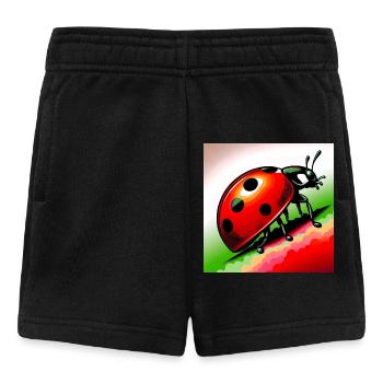 Marienkäfer - Baby Shorts - Schwarz - Vorne