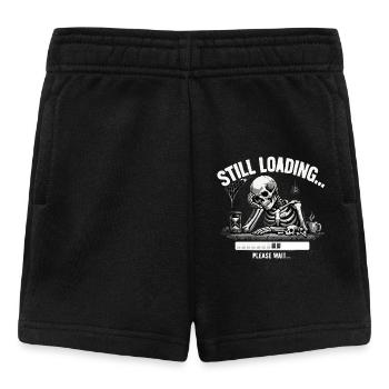 Funny Skeleton Still Loading Dark Humor Tee - Short Bébé - noir - Devant