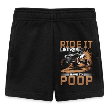 UTV Off Road Boy Men 4 Wheeler Side by side - Baby Shorts - Schwarz - Vorne