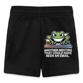 Frosch Tastatur Meme – Meeting statt E-Mail - Baby Shorts - Schwarz - Vorne