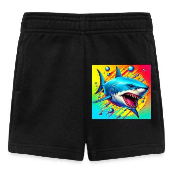 Requin - Short Bébé - noir - Devant