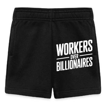 Workers Over Billionaires - Baby Shorts - black - Front