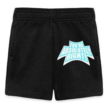 You're Absolutely Right Lustig Sarkastisch KI Logo - Baby Shorts - Schwarz - Vorne