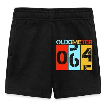 Oldometer 64 Sixty Fourth Birthday - Baby Shorts - black - Front