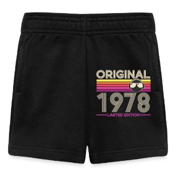 Originale Retro Limited Edition von 1978 - Baby Shorts - Schwarz - Vorne