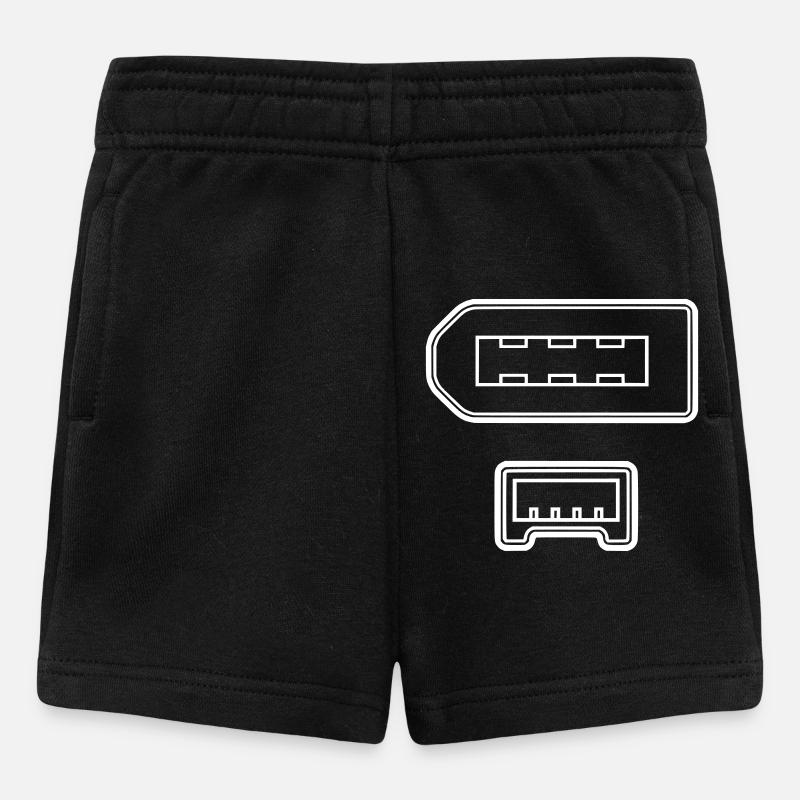 Connecteur fil de feu - Short Bébé - noir