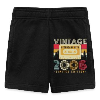 2006 Vintage Retro Birthday Gift - Baby Shorts - black - Front