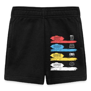 JEU DE MANGER ET DORS RÉPÉTER - V2 - Short Bébé - noir - Devant