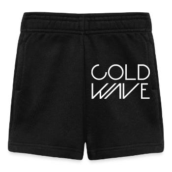 Cold Wave Minimalist Typography - Baby Shorts - black - Front