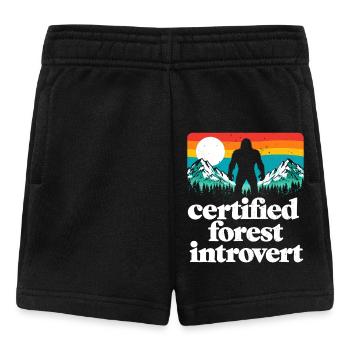 Bigfoot Sasquatch Yeti Cryptid Creatures Big Foot - Baby Shorts - black - Front