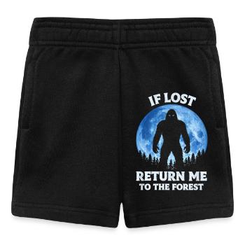 Bigfoot Sasquatch Yeti Cryptid Creatures Big Foot - Baby Shorts - black - Front