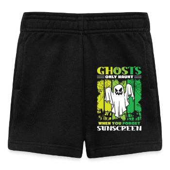 Ghost Hunter Halloween English Saying - Baby Shorts - black - Front
