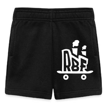 Logo de l’usine Rolling Board Blanc - Short Bébé - noir - Devant