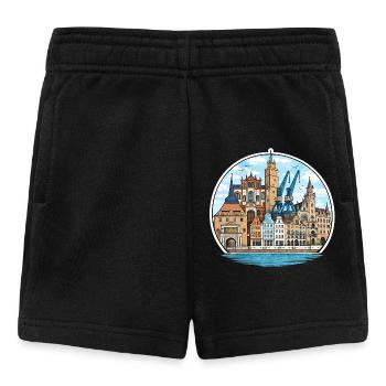 Compte de vue de Rostock City - Short Bébé - noir - Devant