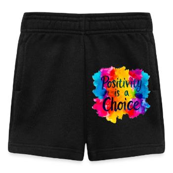 La positivité est un choix - Short Bébé - noir - Devant