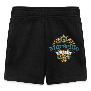 Marseille 1993 - Vintage Écusson - Short Bébé - noir - Devant