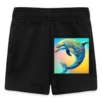 Delfin - Baby Shorts - Schwarz - Vorne