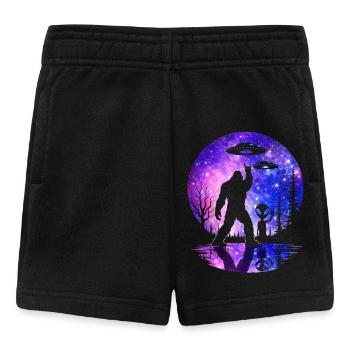 Bigfoot Rock On Sign Sasquatch Yeti Rock And Roll - Baby Shorts - Schwarz - Vorne