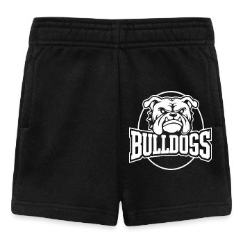 Bulldog Crest Fett Schwarzweiß - Baby Shorts - Schwarz - Vorne