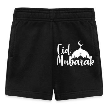 Silhouette der Eid Mubarak-Moschee - Baby Shorts - Schwarz - Vorne