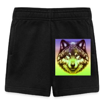 Wolf - Baby Shorts - black - Front