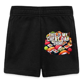 Cheat Day Sushi GYM Bodybuilding Ernährung Lustig - Baby Shorts - Schwarz - Vorne
