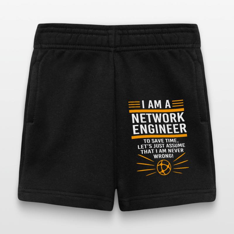 Network Computer Scientist Programmer Admin Baby Shorts