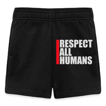 Déclaration du respect de tous les humains : l’humanité - Short Bébé - noir - Devant